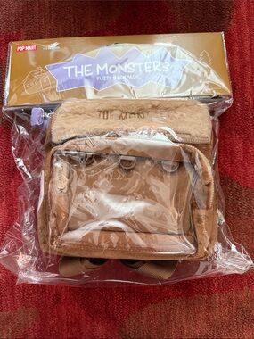 adidas Kids Brown Fuzzy Monster Backpack